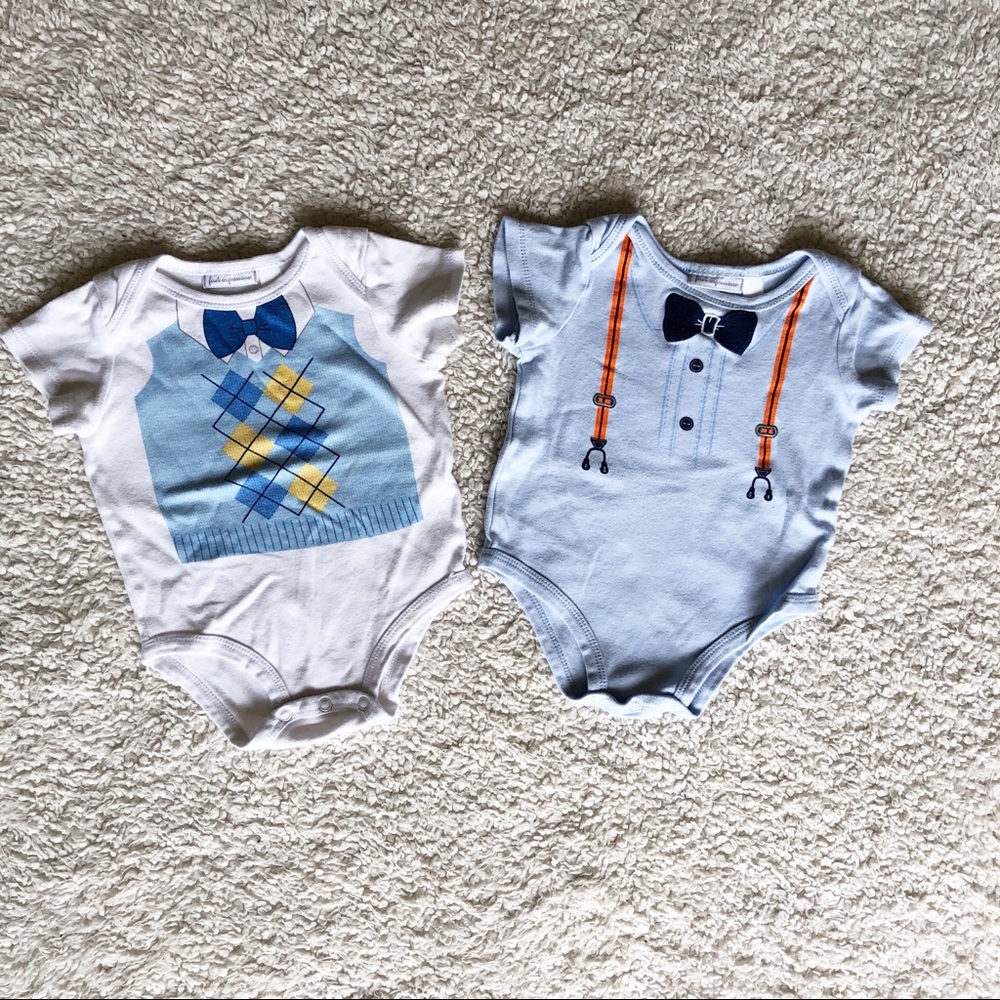 Two Bowtie Onesies